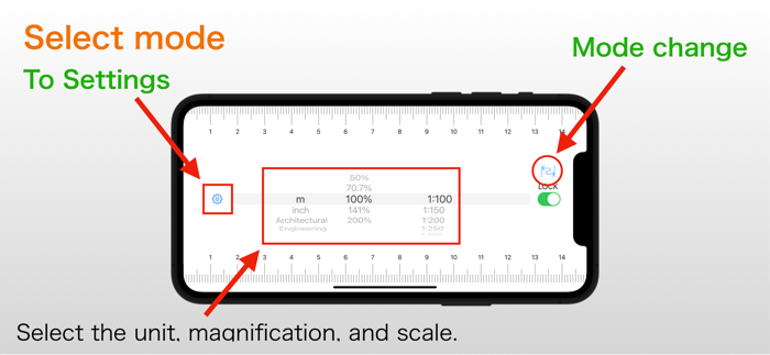 Scale Ruler - various measures