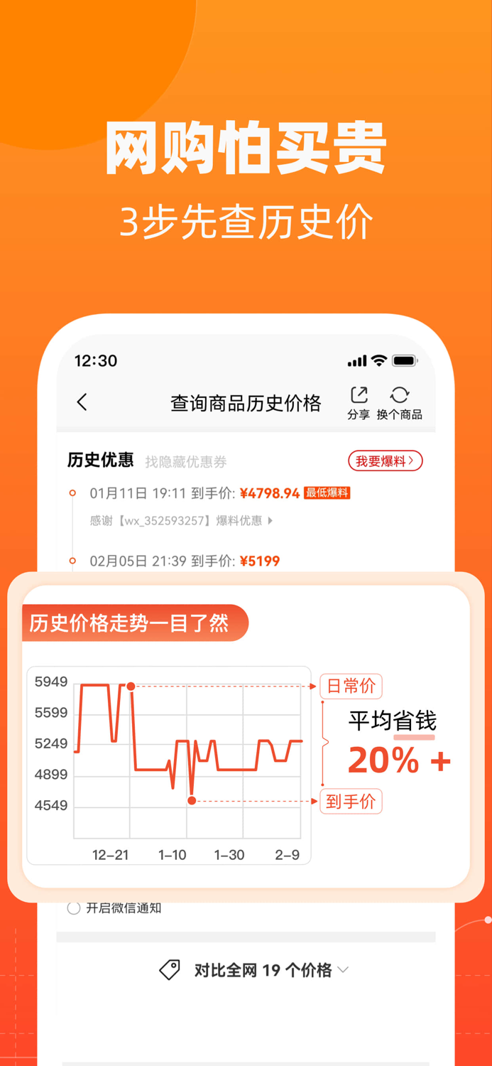 慢慢买-查询历史价格走势比价识货app