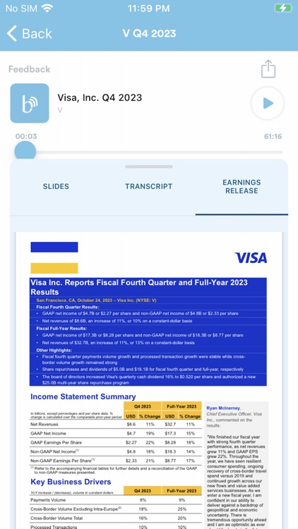 Earnings Calls screenshot-3