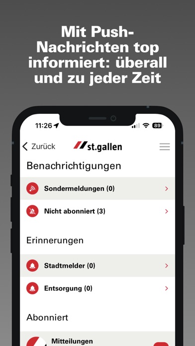 Stadt St.Gallen Screenshot