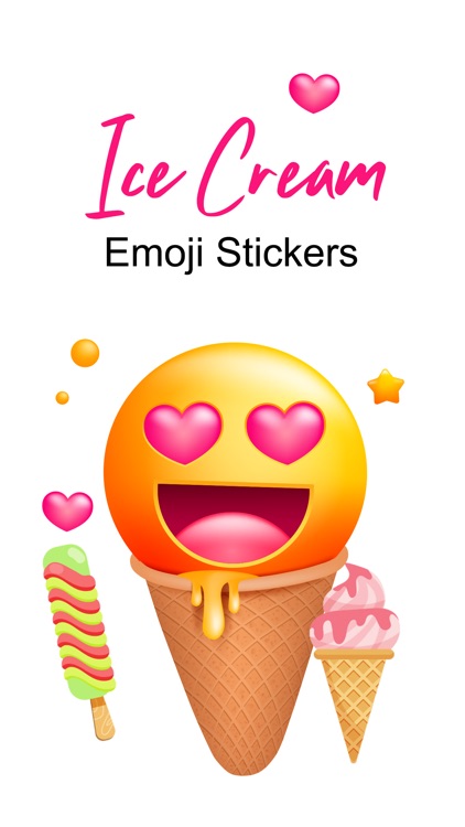 Ice Cream Emoji Stickers!