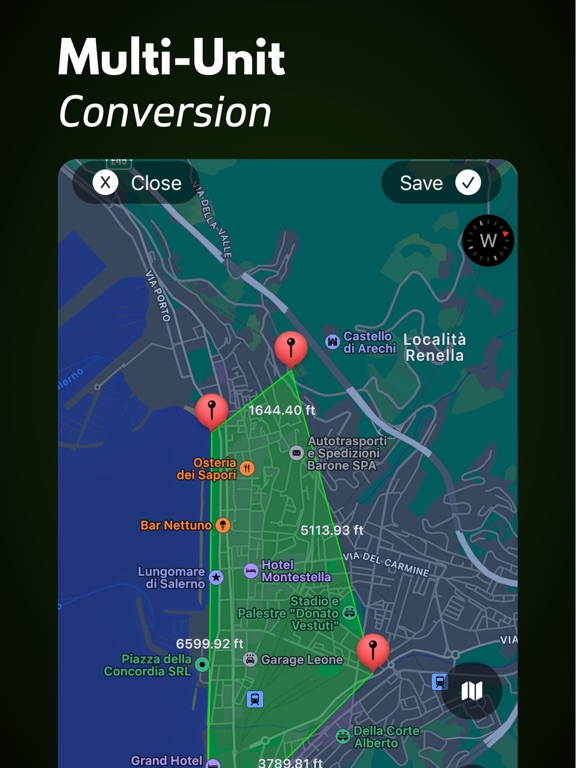 Field Area Measure+ iPad screenshot 5 - Navigation app