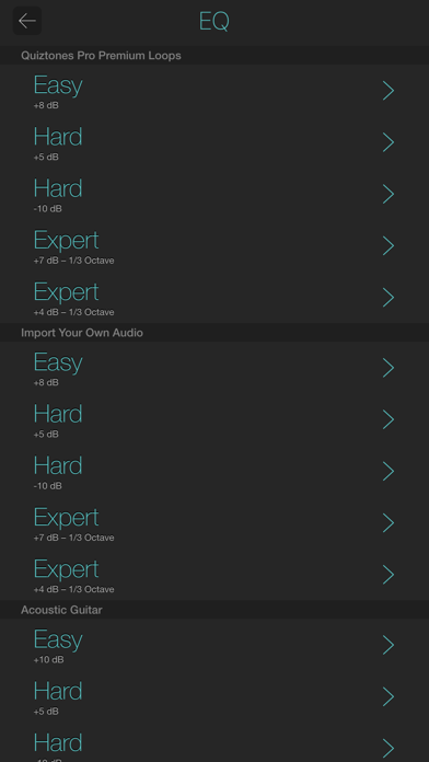 Quiztones: EQ Ear Training Screenshot