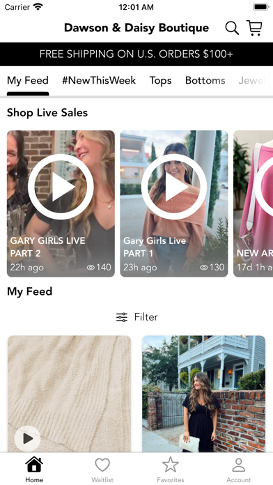 Dawson & Daisy Boutique Screenshot