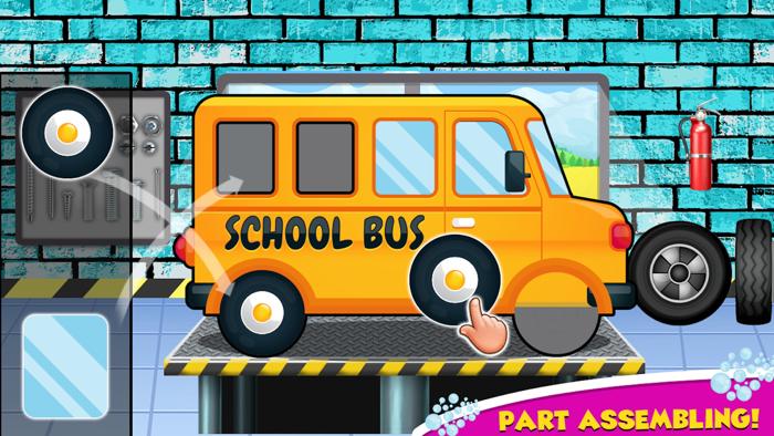 School Bus Auto Workshop Game