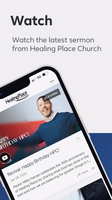 Healing Place Church Screenshot