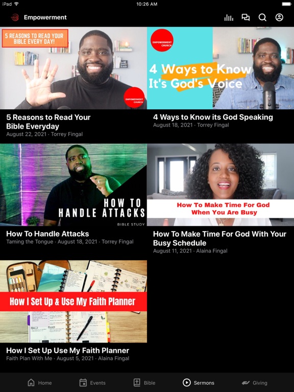 Empowerment Church NOLA iPad screenshot 2 - Education app