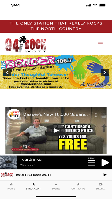 94 Rock (WOTT FM) Screenshot