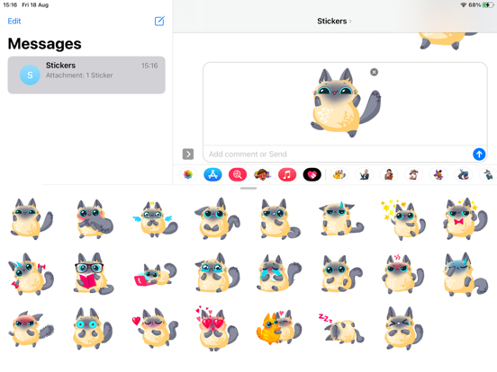 Screenshot #4 pour Funny Cat Emoji Funny Stickers