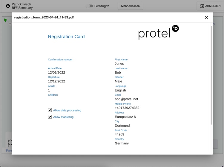 protel dSignature by protel hotelsoftware GmbH