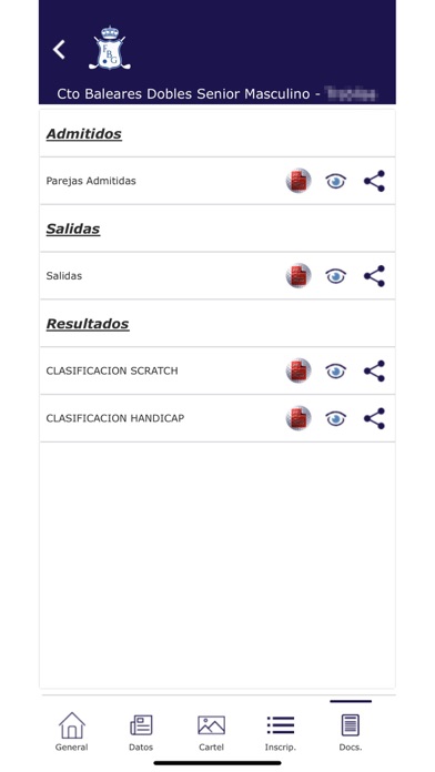Federación Balear Golf Screenshot