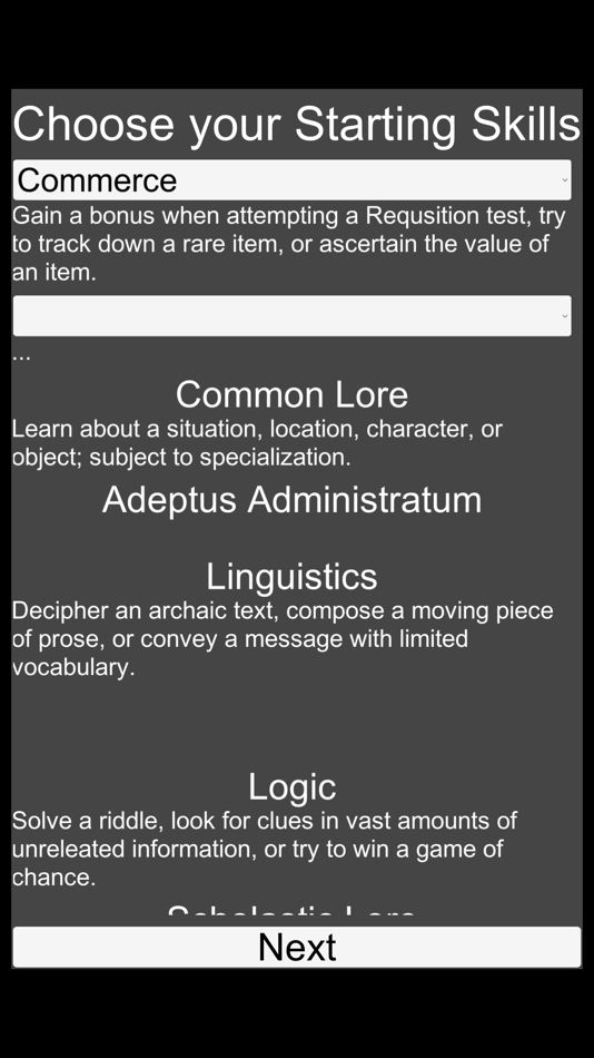 #9. DH2E W40K Character Sheet (iOS) 由: Carlos Vlchez Domnguez