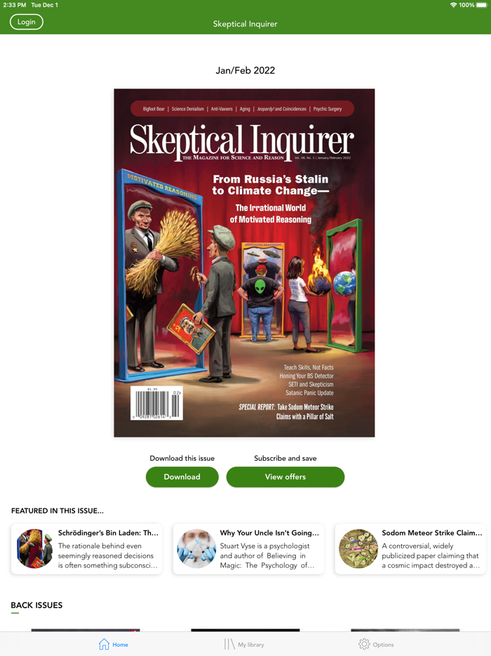 Skeptical Inquirer Magazine
