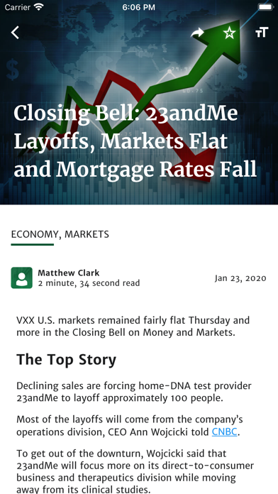 Money & Markets Screenshot