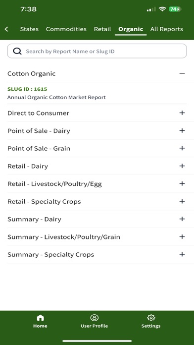 USDA Market News Screenshot