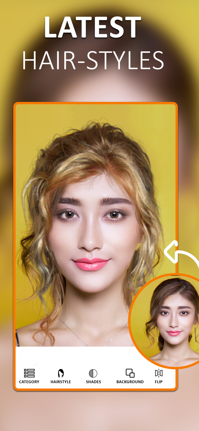 Hair style color changer App