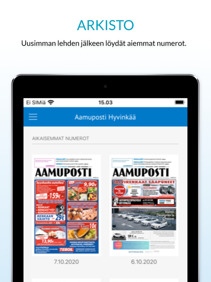 Aamuposti päivän lehti