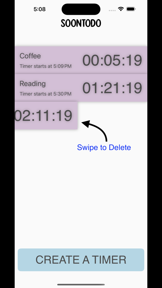 #4. SoonToDo - Future Timers (iOS) 由: MANAN SHAH