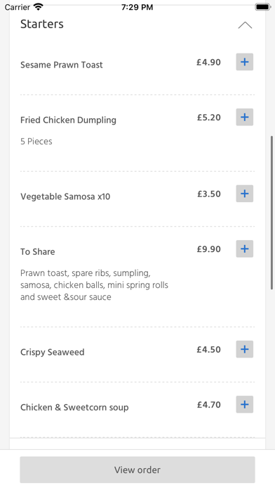 Royal Dragon Chinese Takeaway, Screenshot