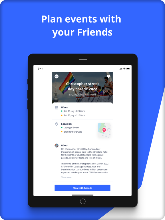 Pinch - Community and Events iPad screenshot 8 - Social Networking app