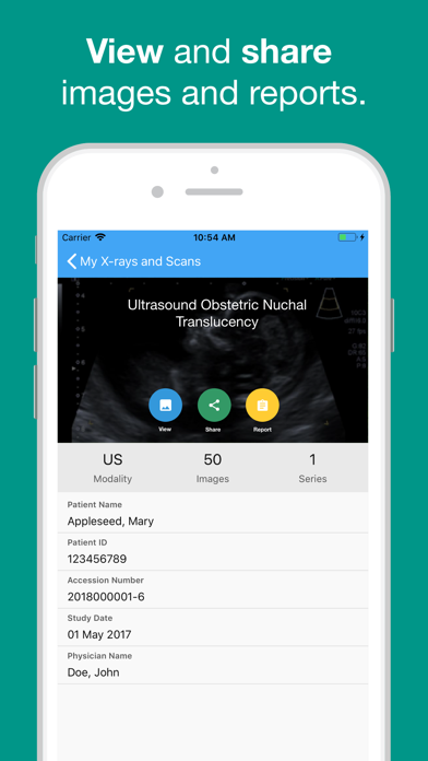 Qscan Patient Results Screenshot