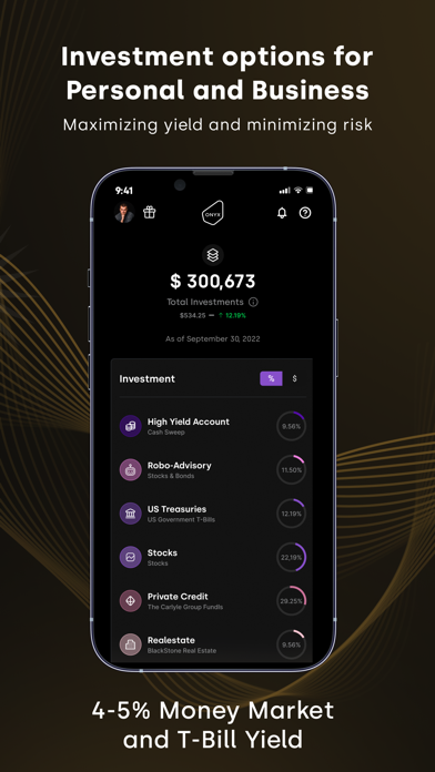 Onyx Private: Bank & Invest Screenshot