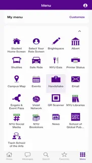 nyu mobile iphone screenshot 1