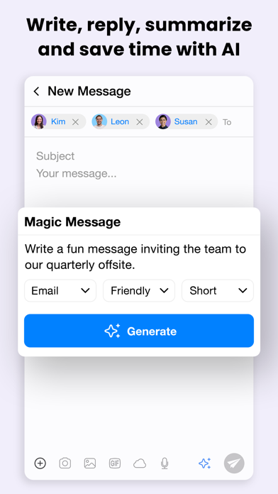 Spike: Email & Team Chat Screenshot