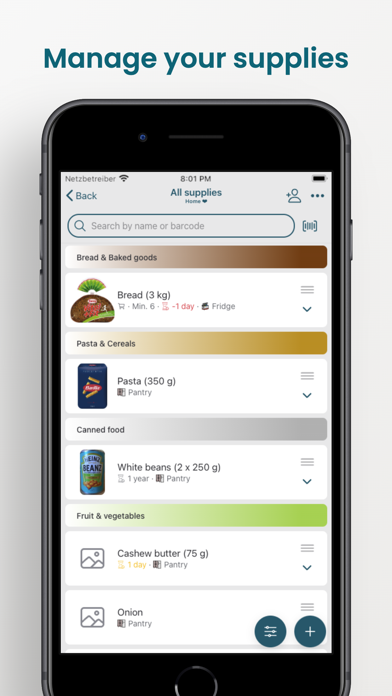 Pantrist - Shopping & Pantry Screenshot