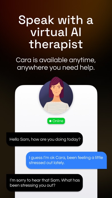Cara: AI Therapy Screenshot
