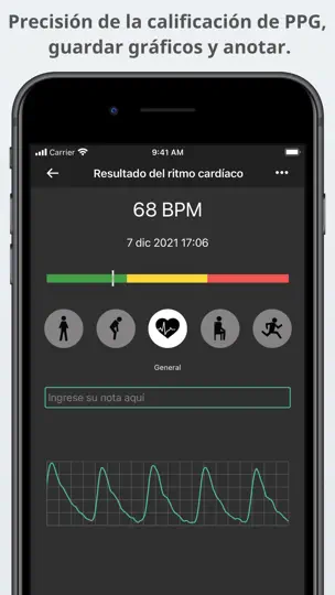 Captura de pantalla de Pulsómetro Plus en iPhone 2