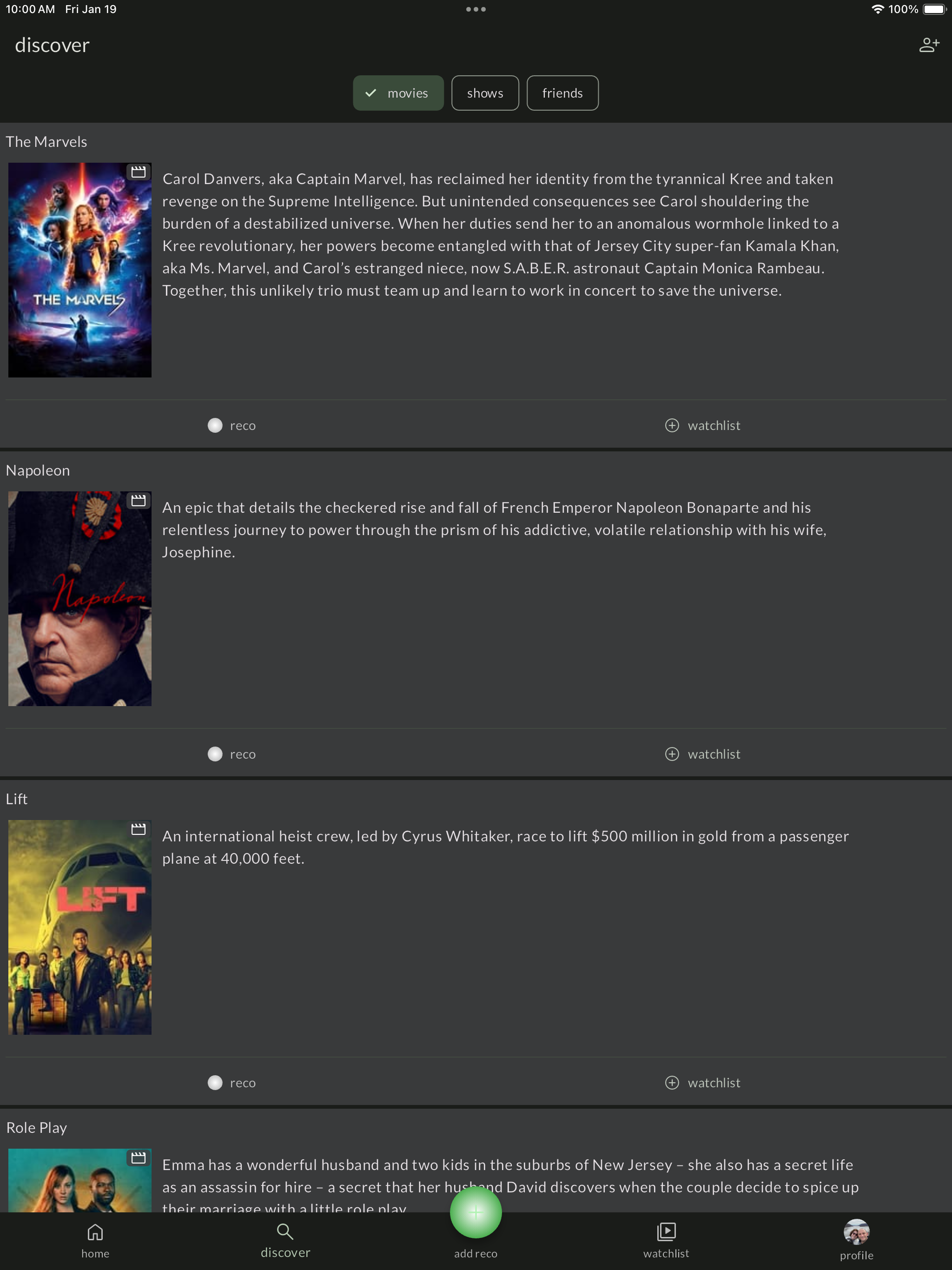 reco - What to Watch