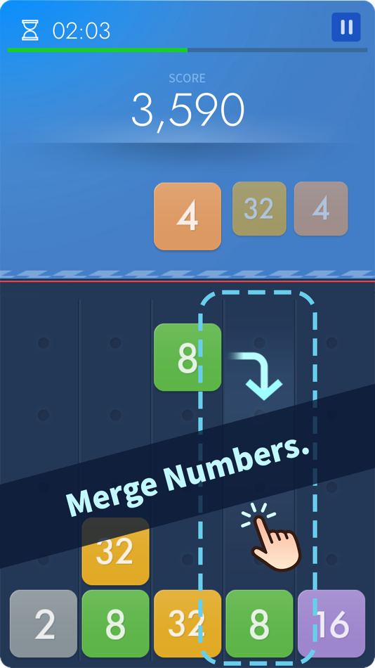 #2. Merge Drop Arena (iOS) 来自: MalangGames Corp.
