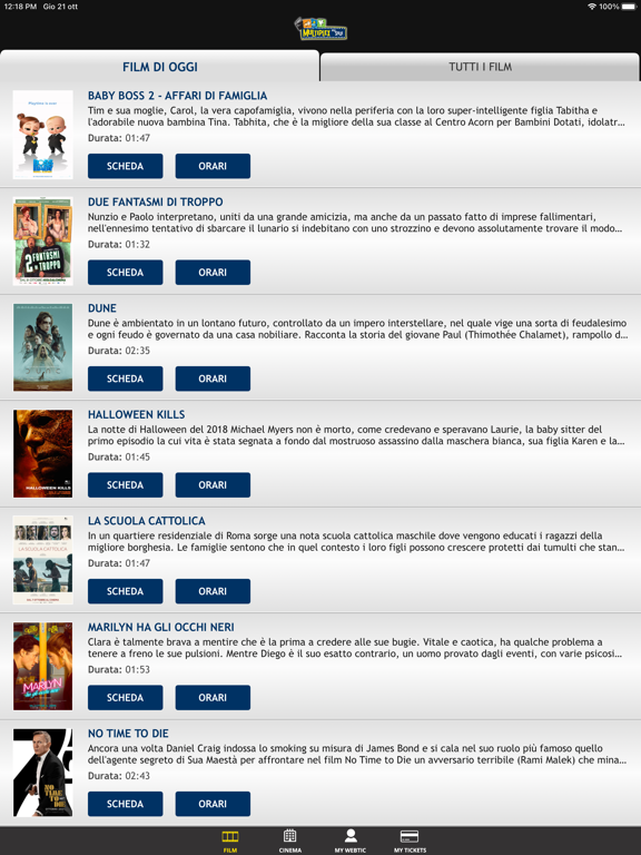 Screenshot #4 pour Webtic Multiplex Delle Stelle