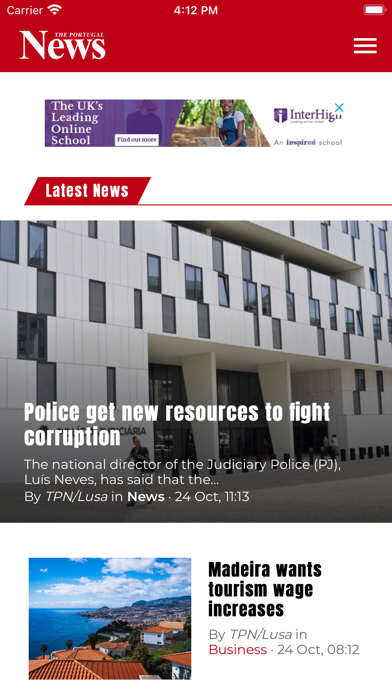 The Portugal News Screenshot