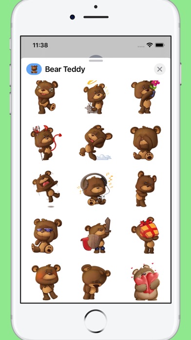 Screenshot #2 pour Bear Teddy Stickers