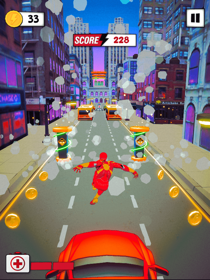 Superhero Run Robot Invasion