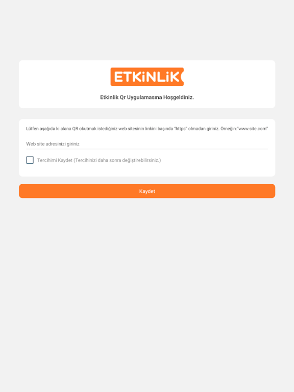 Etkinlik Qr Okuyucu app screenshot 2