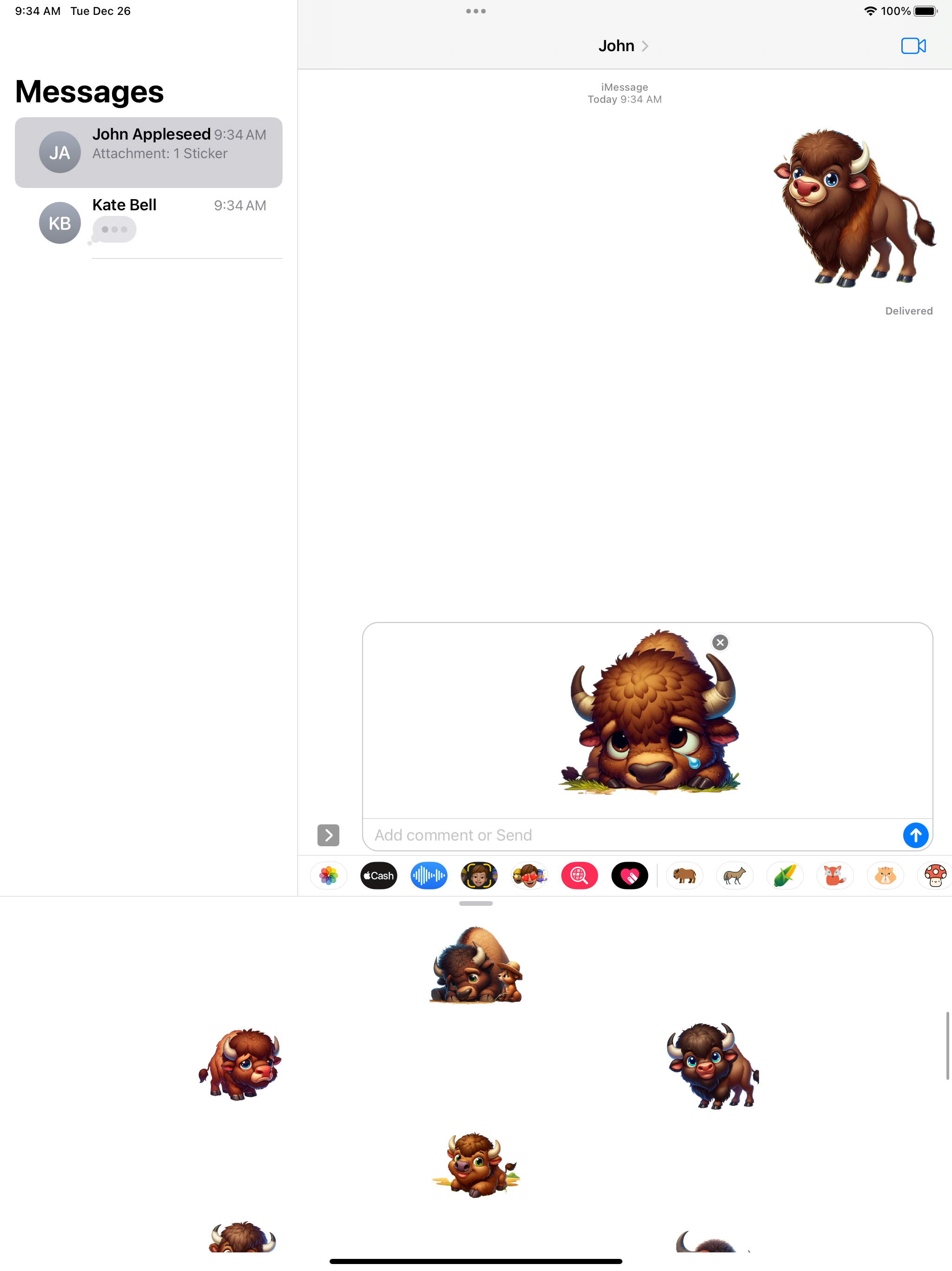 Bison Stickers