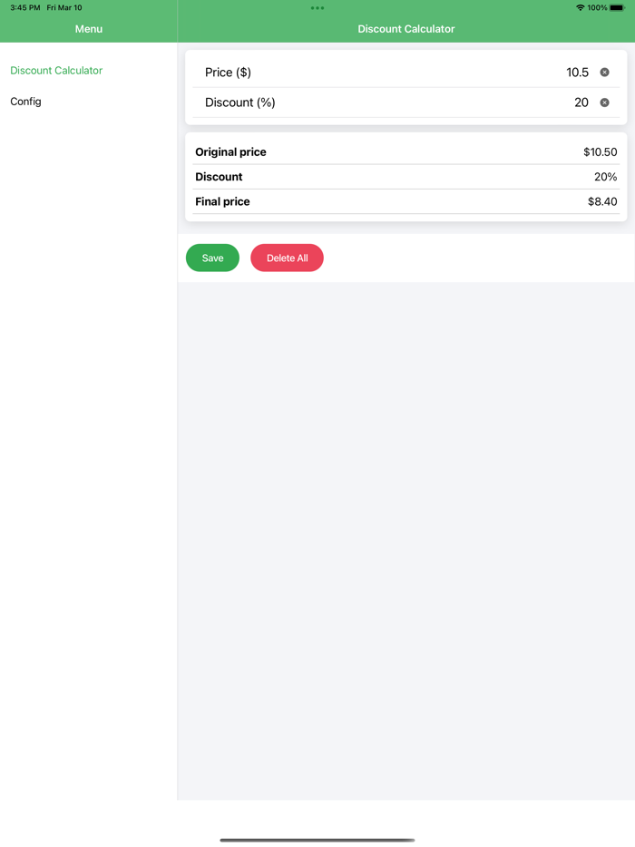 Simple Discount Calculator