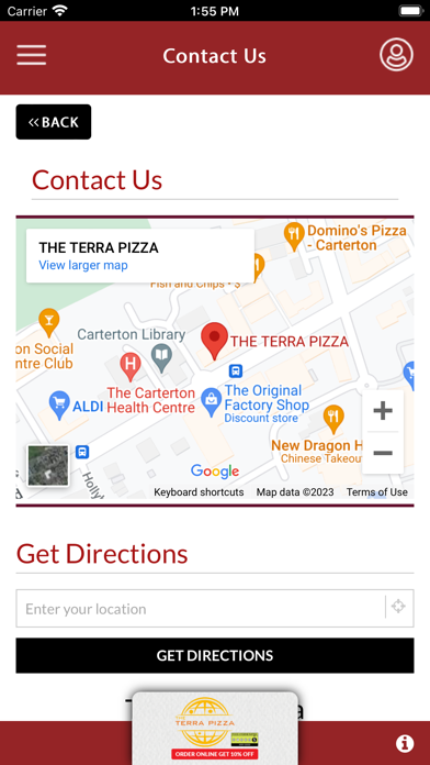 The Terra Pizza Carterton Screenshot