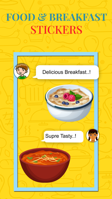 Food n Breakfast Stickers Screenshot