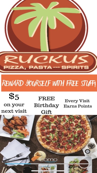 Ruckus Pizza Loyalty Screenshot