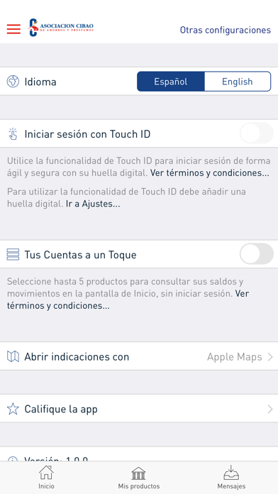 Móvil Banking Cibao Screenshot