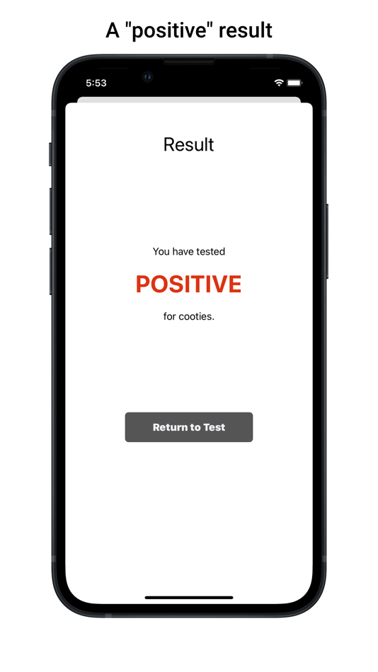 #6. Cootie Tester (iOS) Ved: Alexander Englander