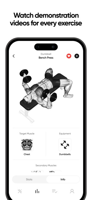 Iron Weight Lifting Tracker On The App