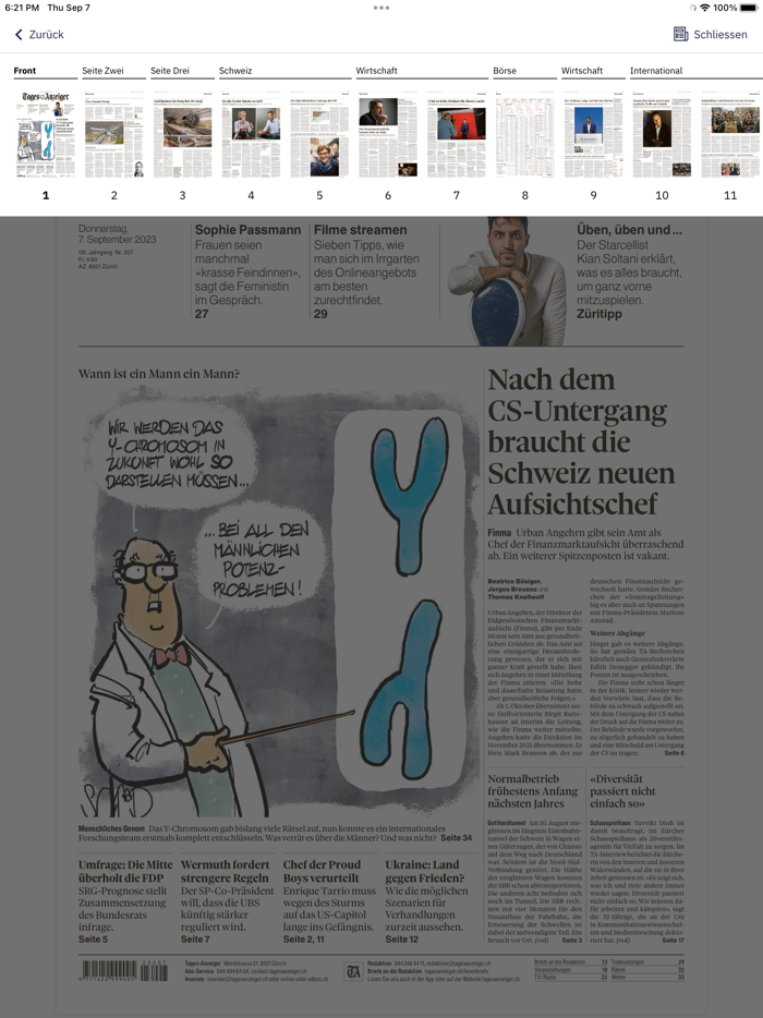 Tages-Anzeiger E-Paper