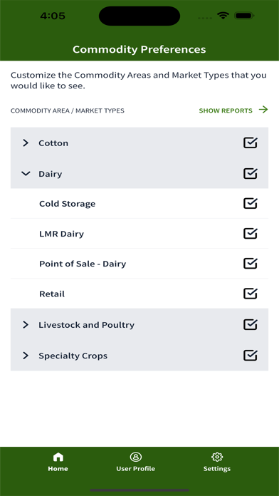 USDA Market News Screenshot