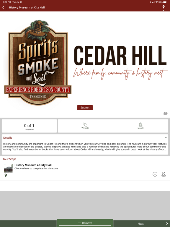 Experience Robertson County iPad screenshot 4 - Travel app