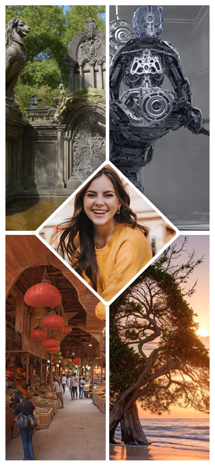 Photo Illusion Hidden Face AI